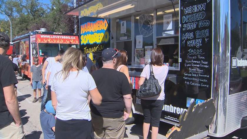 Habanero Sombrero pictured here in a previous summer is one of 11 food trucks chosen to make up 'food truck alley' at The Forks. 