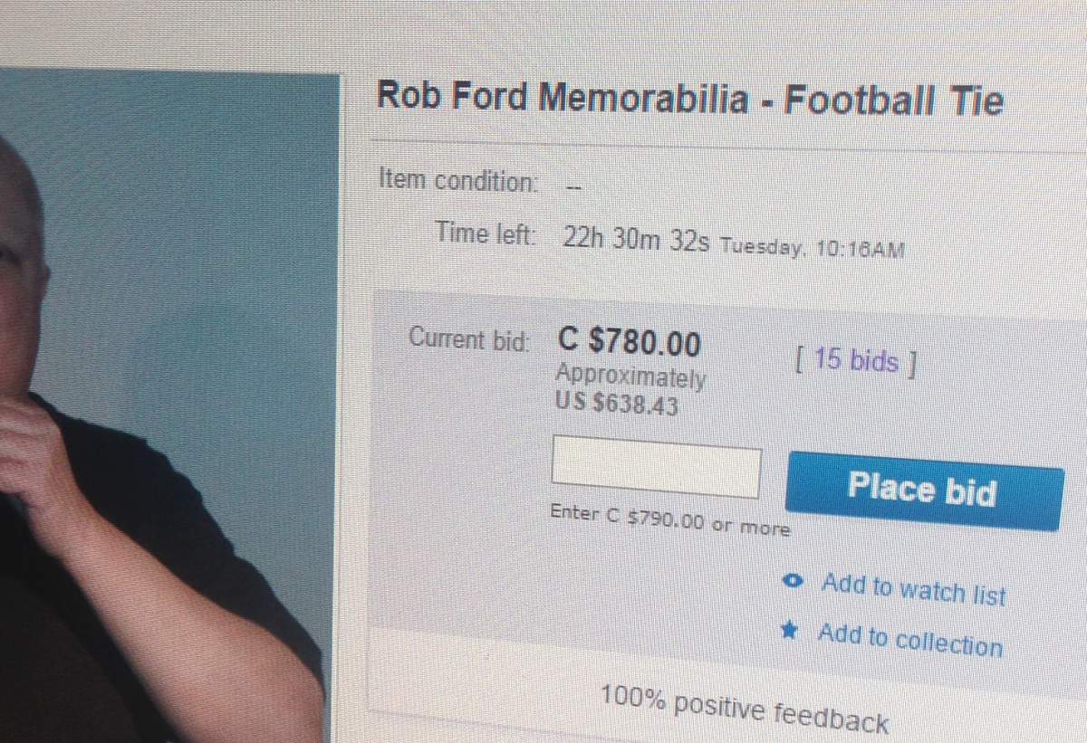Rob Ford re-posts ‘crack confession’ tie, was victim of fraudulent bids - image