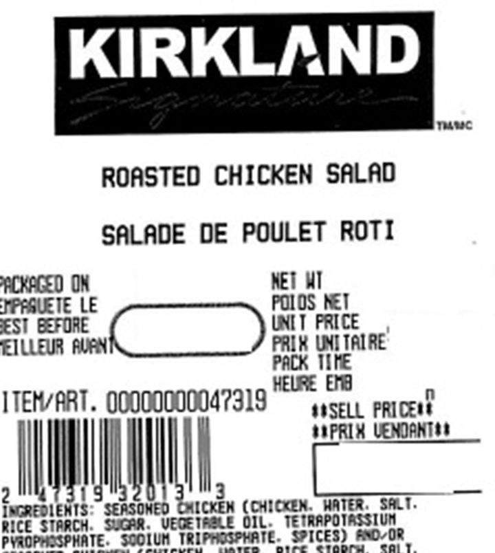 Kirkland chicken salad recall