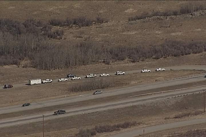 RCMP wrapped up a search of a rural area near an underpass just west of Calgary on Thursday night after reports of a mysterious assault last Sunday morning.