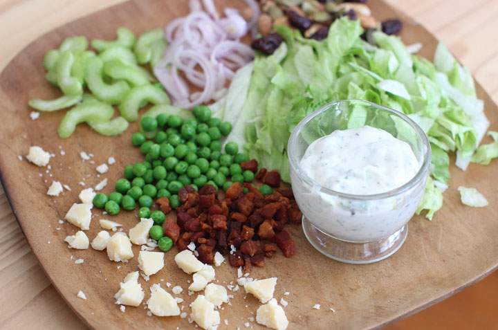 This March 9, 2015 photo shows seven layer Mason jar salad in Concord, N.H.