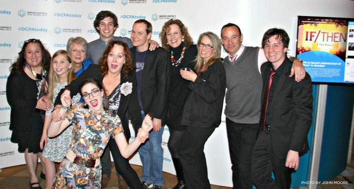 Jonathan Crombie, centre, pictured with his ‘Benediction’ castmates earlier this year.