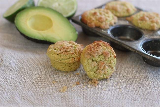 Sneaking some healthy green fats into morning muffin treats
