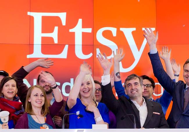 Stock of online marketplace Etsy surges in trading debut