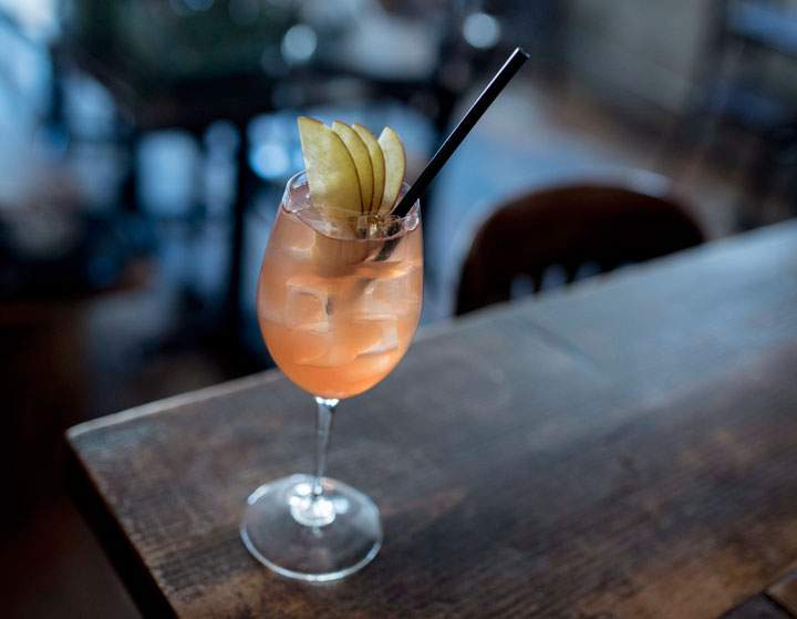 The harvest sangria, a cocktail at Emily Ienzi's Ottawa restaurant Two Six Ate, is shown on Saturday, April 11, 2015.