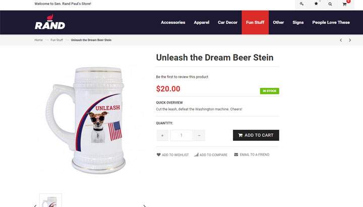 Rand Paul wants you to buy game of cornhole, other strange items - image