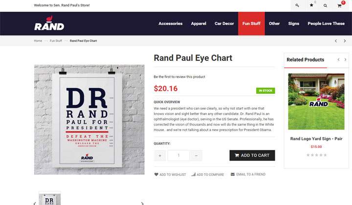 Rand Paul wants you to buy game of cornhole, other strange items - image