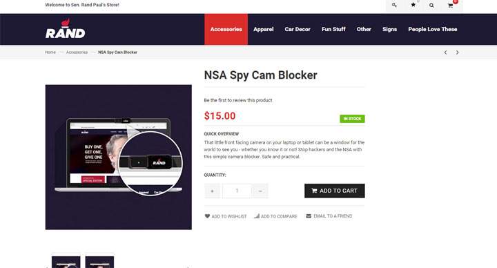 Rand Paul wants you to buy game of cornhole, other strange items - image