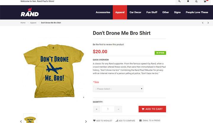Rand Paul wants you to buy game of cornhole, other strange items - image