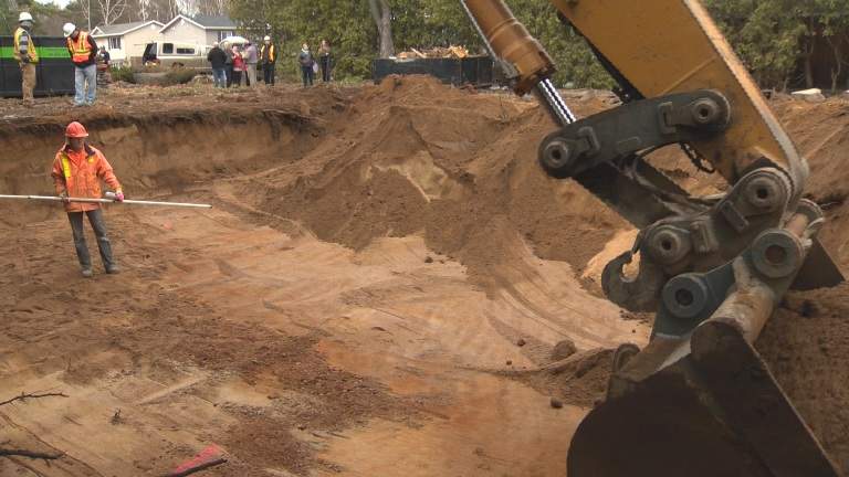 Construction to rebuild Sharlene Pietersma’s new home began on April 27.