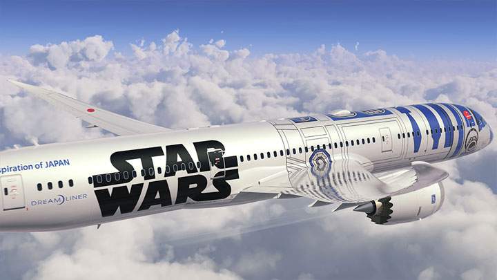 Japanese airliner All Nippon Airways (ANA) launched a new Star Wars jetliner project in honour of the popular movie series.