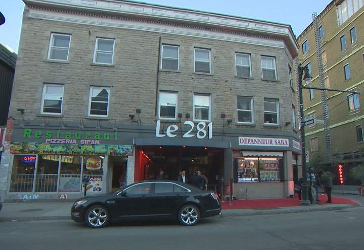 The exterior of Club 281 in Montreal, the only completely nude male strip club for women in Canada, on April 15, 2015.