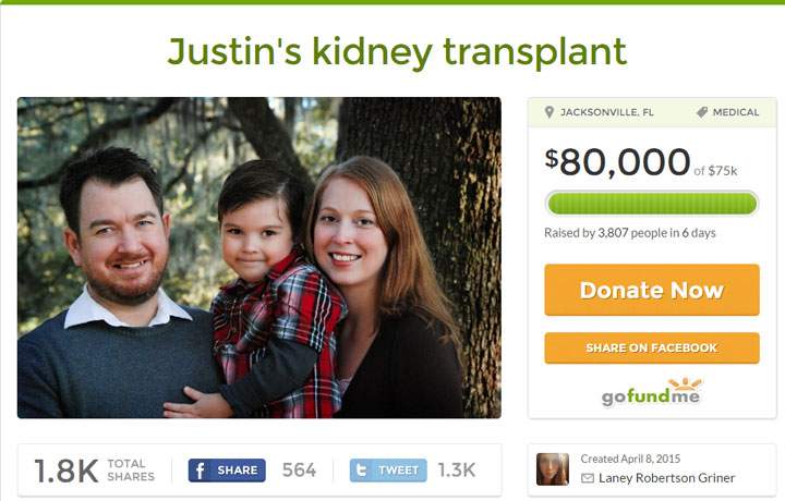 Success Kid needs your help getting his dad a new kidney - image