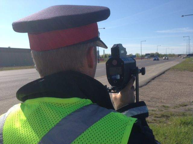 Edmonton Police Service's traffic team is on duty Monday, May 18, 2015.
