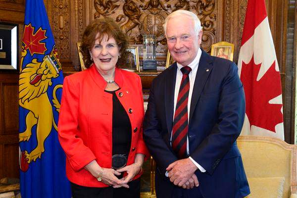 Lois Mitchell and David Johnston on May 20, 2015.