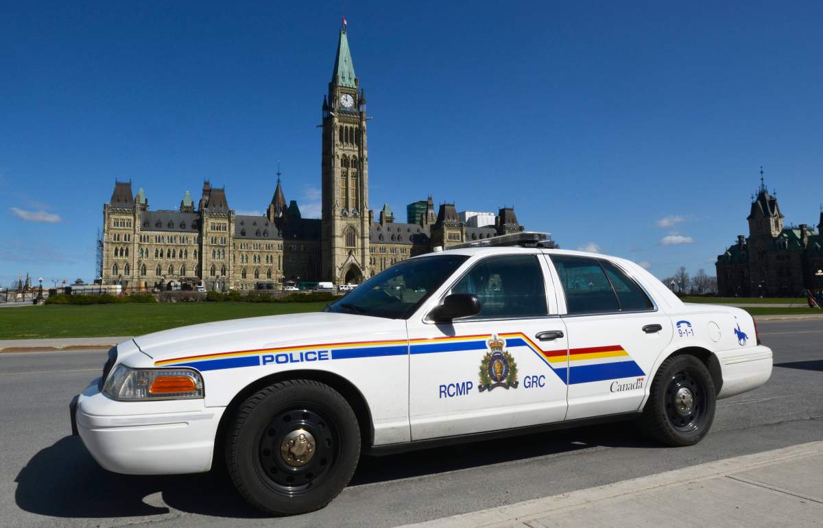 RCMP cruiser on Parliament Hill