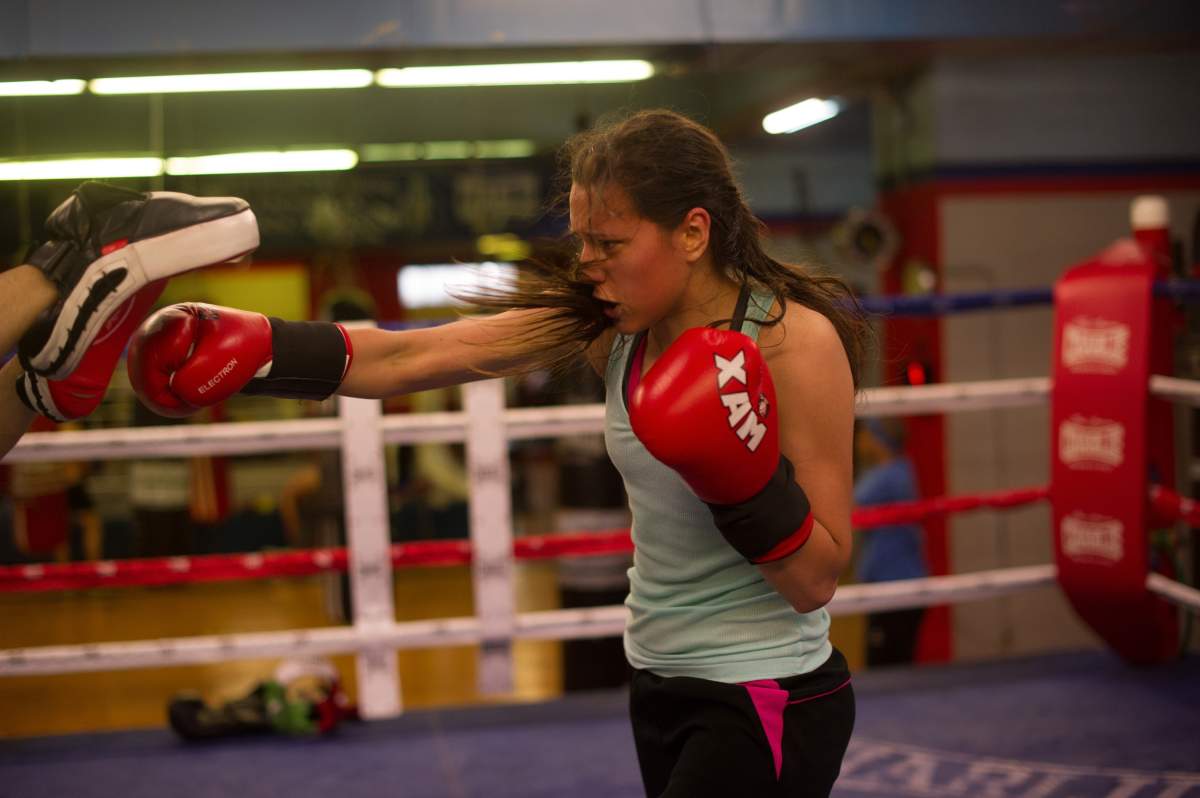 Women are increasingly taking up the traditional male sport of  boxing. 