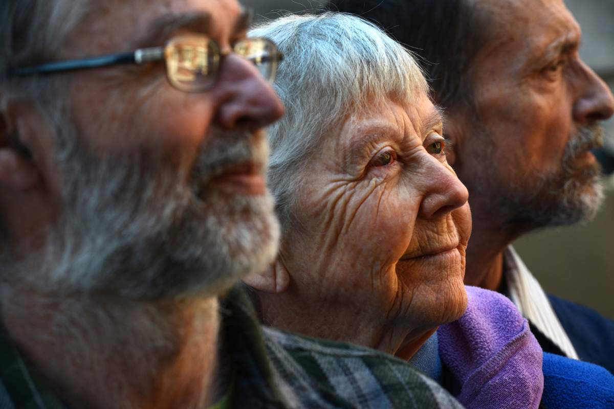 Anti-nuclear activists (L-R) Gregory Boertje-Obed, Sister Megan Rice, and Michael Walli.