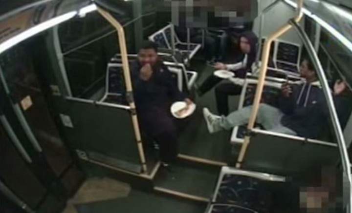 The three suspects accused of violently beating a Montreal bus driver in 2013 were caught on security tape.