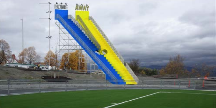 An artist rendering of “Home + Away,” as originally conceived in 2015.