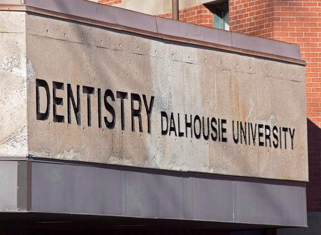 The Dalhousie University dentistry building is seen in Halifax on Jan. 6, 2015. A report into sexist online posts by dentistry students at Dalhousie University says a Facebook page at the centre of the scandal began as a bonding exercise, but turned offensive. THE CANADIAN PRESS/Andrew Vaughan.