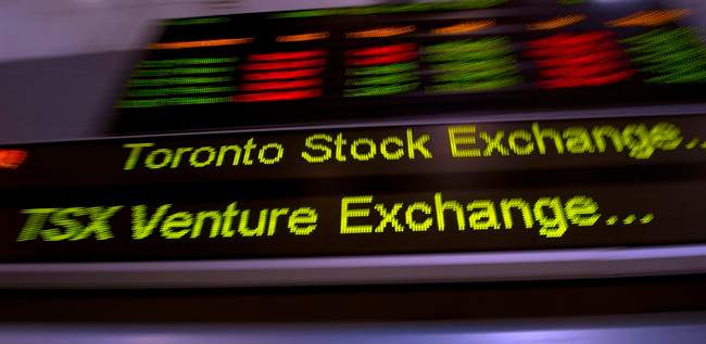 The TSX ticker is shown in Toronto.