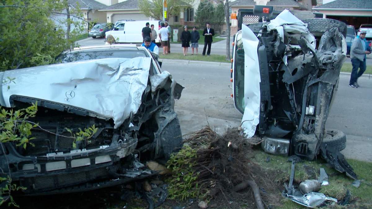 Police investigate the theft of a City of Calgary truck. 