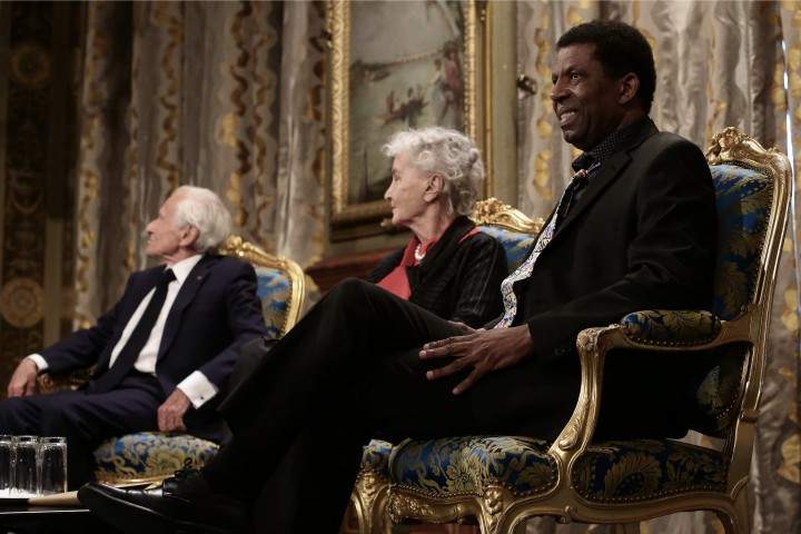 Haitian-Canadian writer Dany Laferriere in Paris, on May 28, 2015.