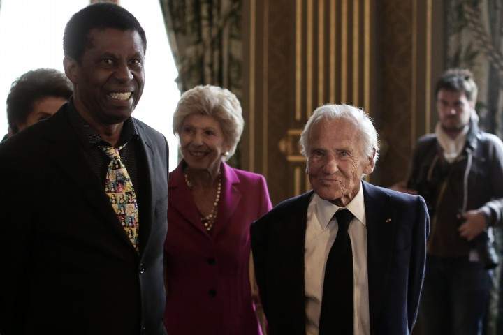 Haitian-Canadian writer Dany Laferriere in Paris, on May 28, 2015.