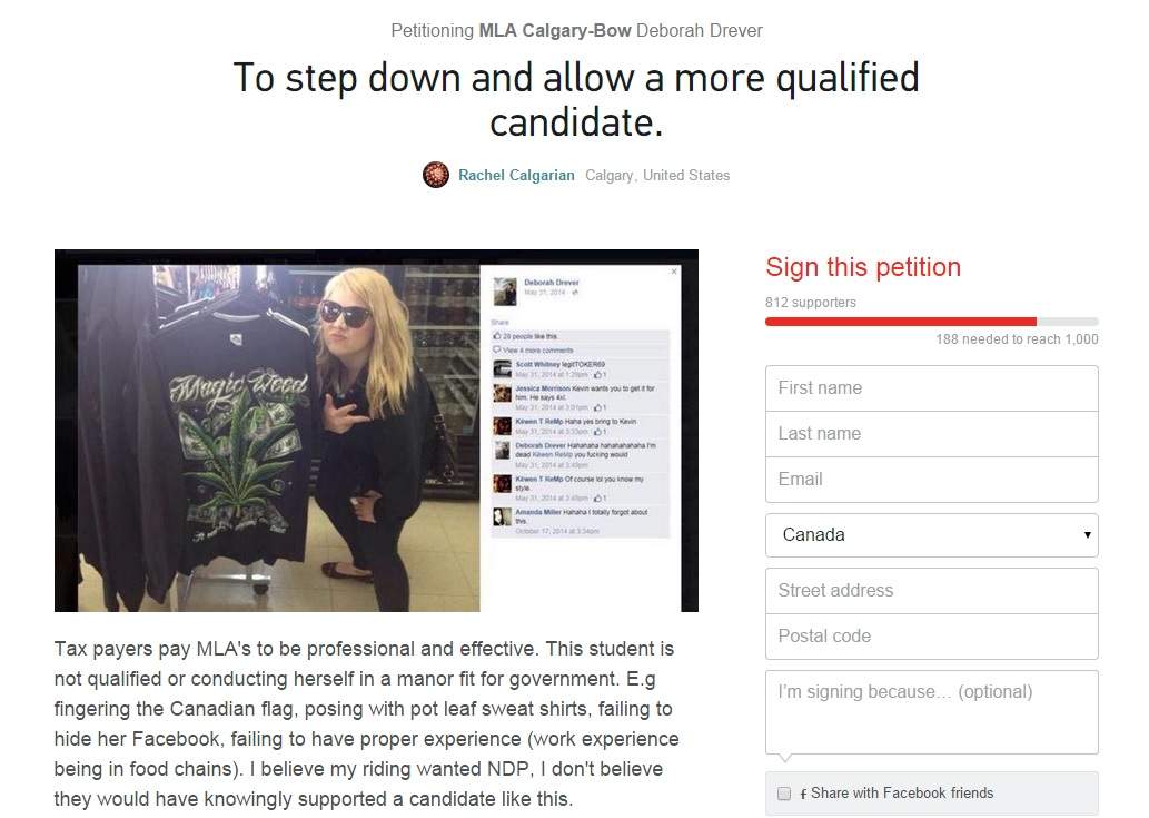 Deborah Drever petition