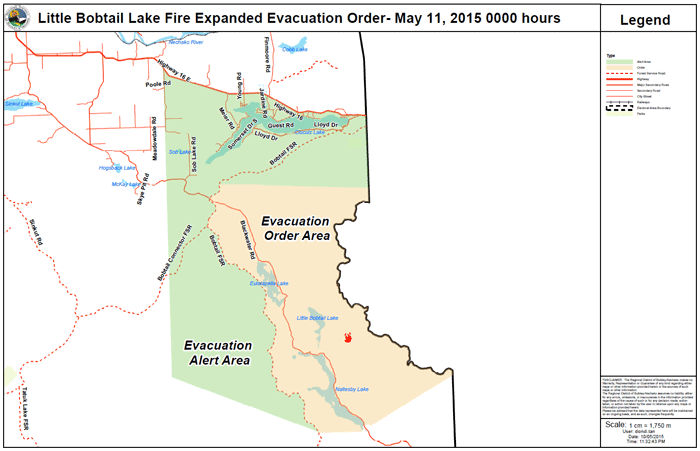 UPDATE: Wildfire south of Norman Lake now 17,000 hectares in size, 20% contained - image
