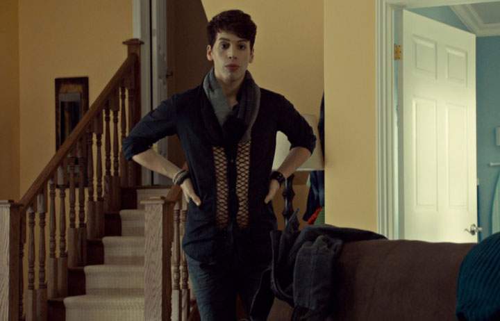 Jordan Gavaris as Felix in a scene from ‘Orphan Black.’
