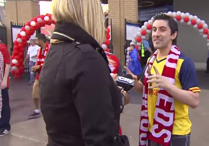 Shawn Simoes was fired after FHRITP was yelled at a television news reporter.