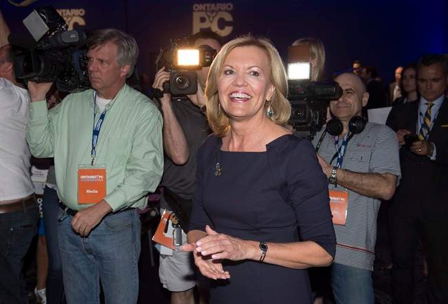 PC leadership hopeful Christine Elliott has gained the support of MPPs Ted Arnott and Michael Harris.