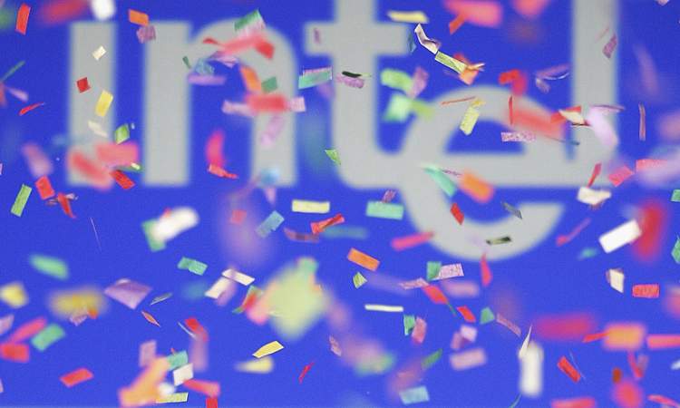 Confetti rains down at the Intel International Science and Engineering Fair (Intel ISEF).