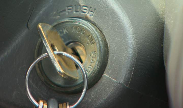 Prince Albert police say suspects stole a vehicle after finding house keys in the unlocked automobile and locating the car keys in the home.