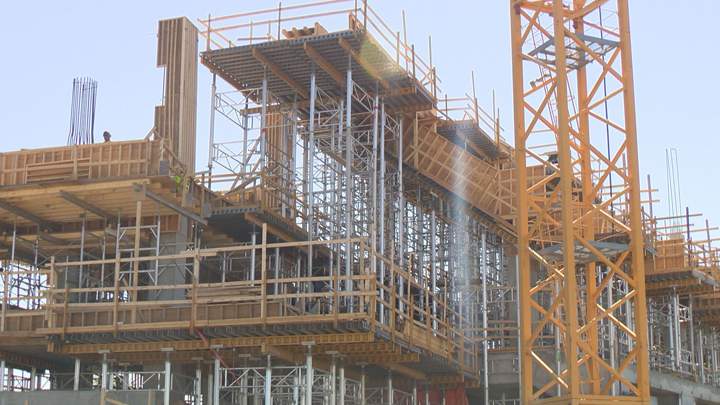 So far, construction of the new stadium is around 41 per cent complete with 270 workers on-site. By August there will be close to 350 workers.