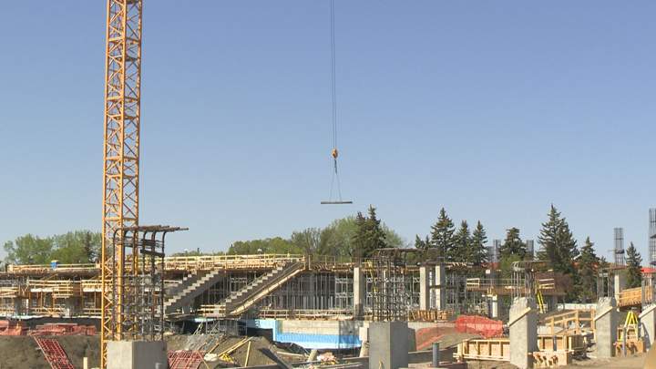 So far, construction of the new stadium is around 41 per cent complete with 270 workers on-site. By August there will be close to 350 workers.