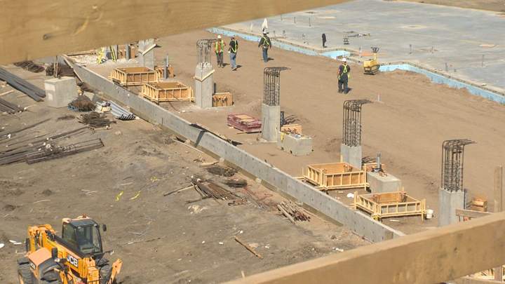 So far, construction of the new stadium is around 41 per cent complete with 270 workers on-site. By August there will be close to 350 workers.
