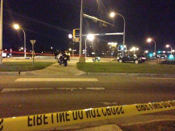 One woman was killed and a man left in serious condition following a fatal hit and run between a car and a motorcycle on the 122 Street overpass at Whitemud Drive in southwest Edmonton. 