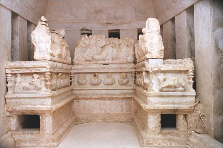 Government officials were able to move some antiquities out of the city, but others, like those photographed, were left behind.