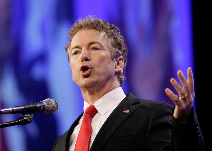 Republican presidential candidate Sen. Rand Paul is blaming his own party for the rise of the Islamic State group.