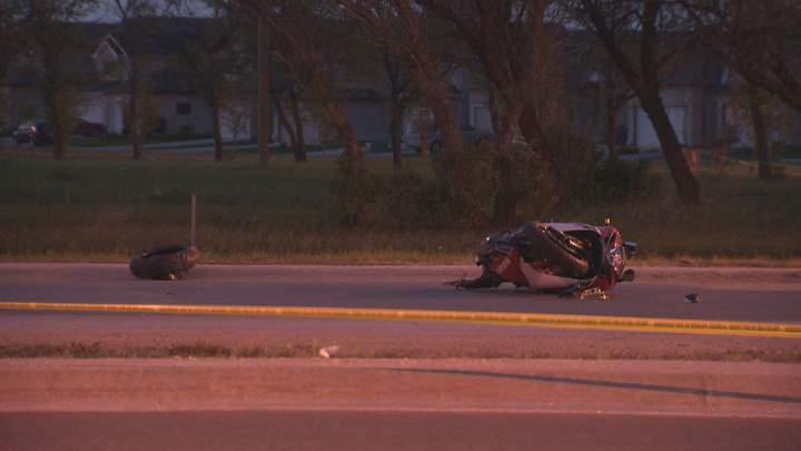 Waverley Street Winnipeg motorcycle crash