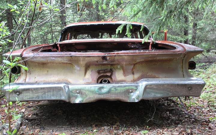 June 19: This Your Saskatchewan photo was taken by Christine Carron of an abandoned ‘61 Plymouth Fury found in the forest near East Trout Lake.