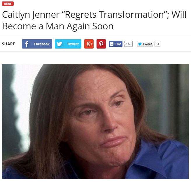 What was fake online: the Caitlyn Jenner edition - image