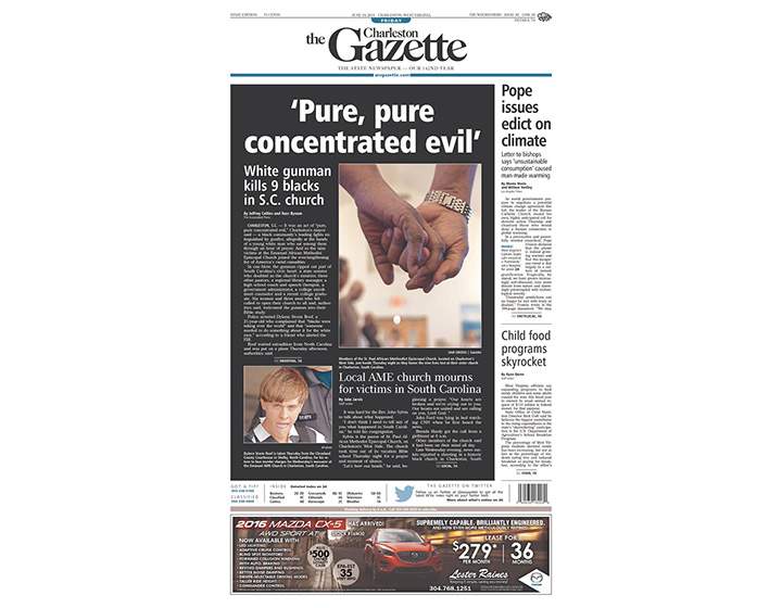 PHOTOS: Newspaper front pages day after Dylann Roof’s capture - image