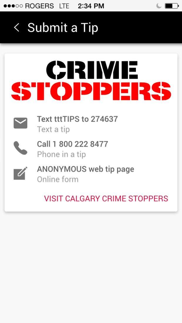 Calgary Police Service app