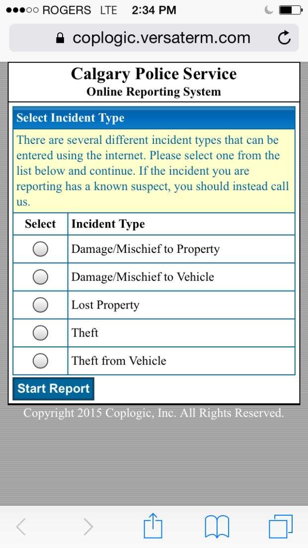 Calgary Police Service app