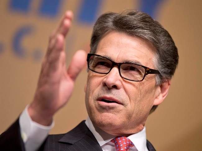 Republican presidential candidate, former Texas Gov. Rick Perry, speaks at the Road to Majority 2015 convention in Washington, Saturday, June 20, 2015.