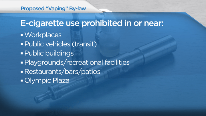 E-cigarette bylaw